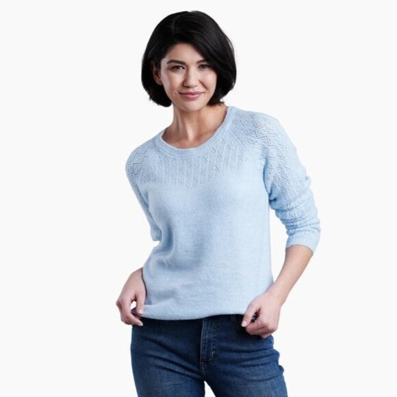 Kuhl Womens Sonata‎ Pointelle Sweater Merino Wool Size S - Picture 1 of 9